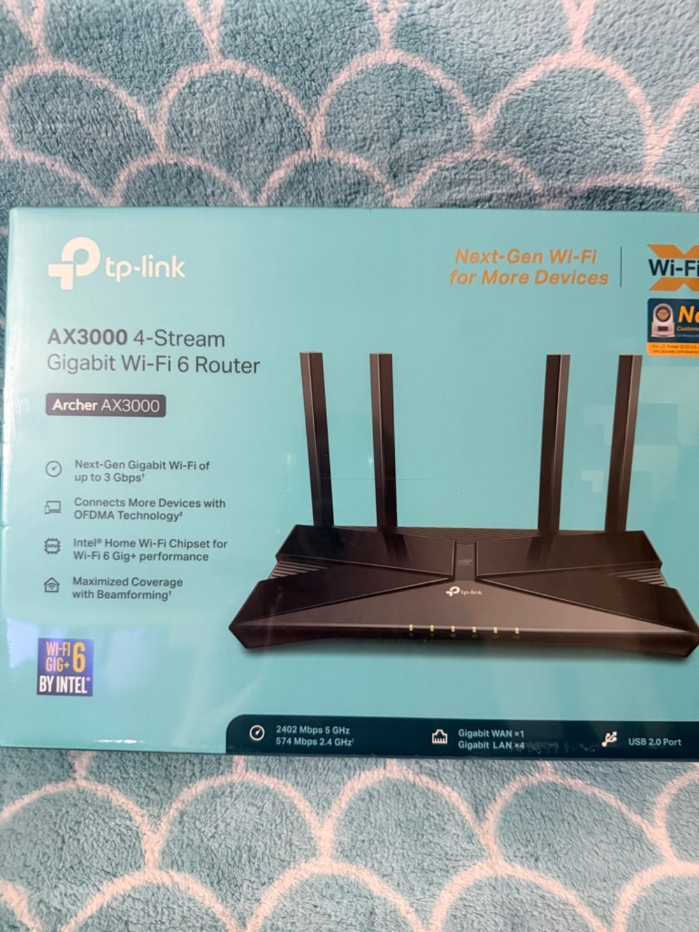 TP-Link Archer AX3000 Black Wi‑Fi 6 Gigabit Router - AX3000